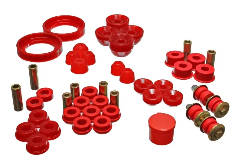 Energy Suspension 16.18107R, 94-97 Honda Accord/Odyssey Red Hyper-Flex Master Bushing Set