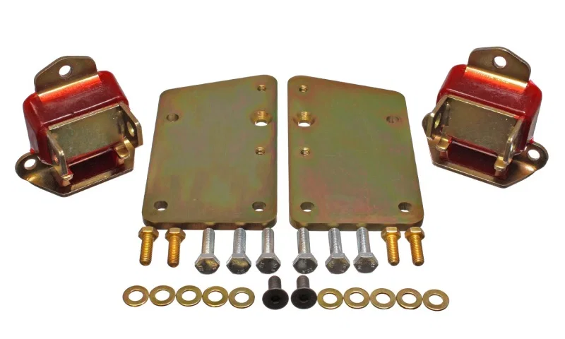 Energy Suspension 3.1150R, Ls Conversion Motor Mount Set - Red for Chevrolet