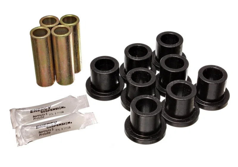 Energy Suspension 4.2107G, Ford F-250 / F-350 Black Rear Leaf Spring Bushing Set