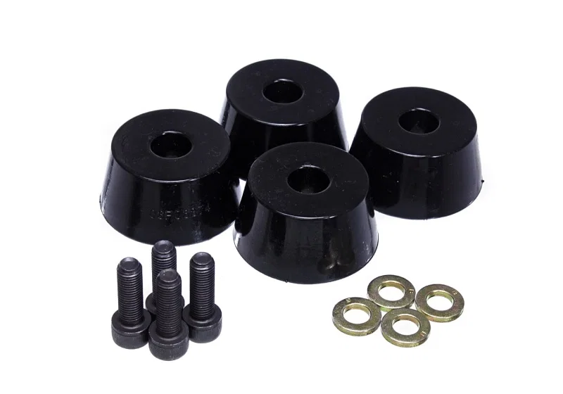 Energy Suspension 8.9103G, 96-02 Toyota 4Runner Front Hyper Flex Bump Stop Set - Black