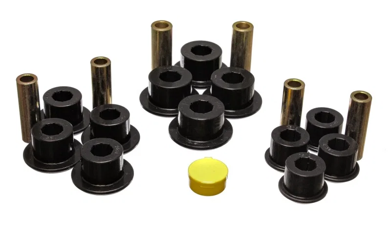 Energy Suspension 3.2141G, Chevy Rear Leaf Spring Set - Black