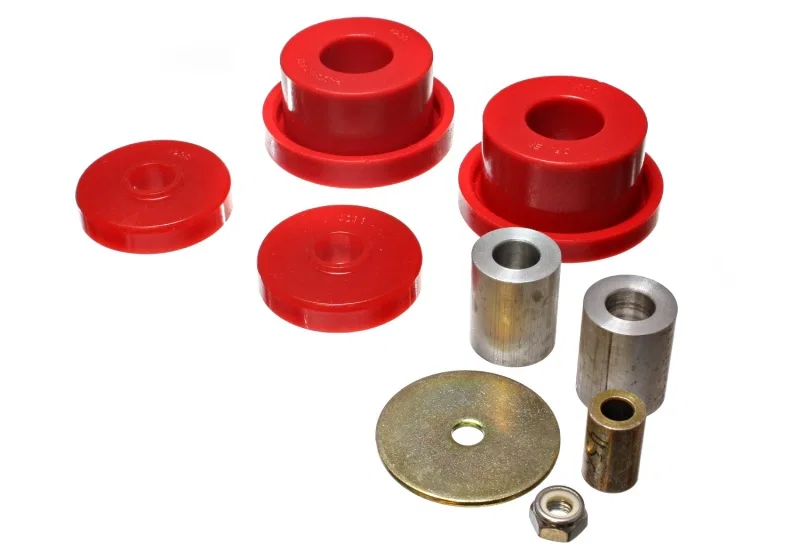 Energy Suspension 5.1115R, 08-10 Chrysler Challenger/07-10 Charger RWD Red Rear Diff Mount Bushing Set