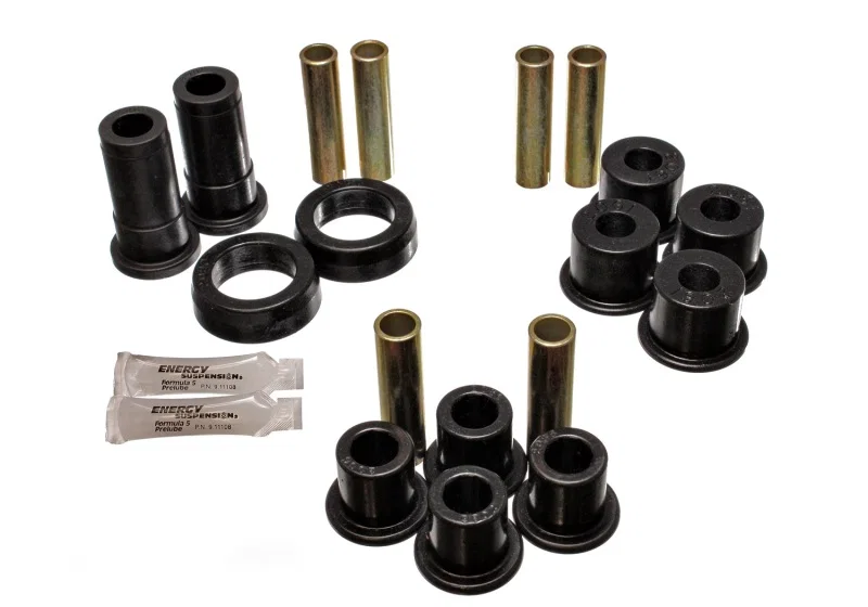 Energy Suspension 4.2124G, 91-94 Ford Explorer/Bronco II 2WD/4WD Black Rear Leaf Spring Bushing Set
