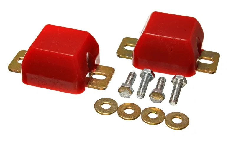 Energy Suspension 5.9104R, Rear Axle Bump Stop Set - Red for Dodge