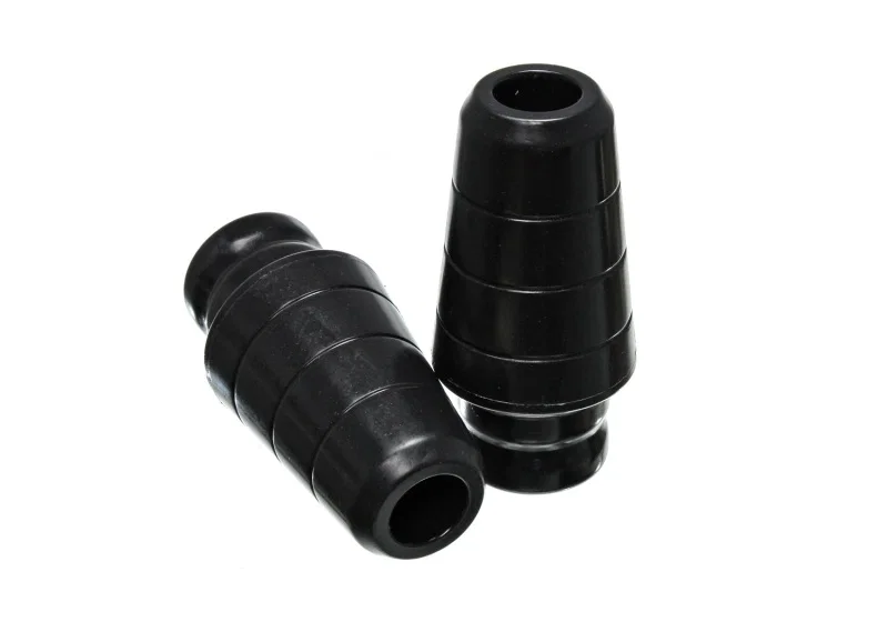 Energy Suspension 2.9102G, 97-06 Jeep Wrangler TJ with 1 3/4 in lift Black Front Bump Stop Set (Set of 2)
