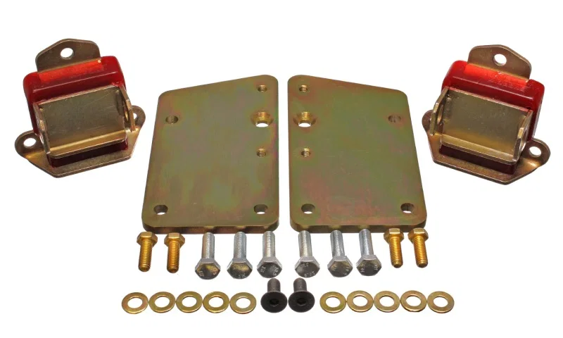 Energy Suspension 3.1148R, Ls Conversion Motor Mount Set - Red for Chevrolet