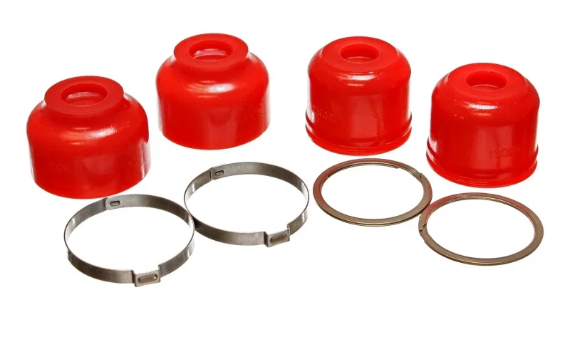 Energy Suspension 9.13136R, 94-06 Hummer H1 Red Front or Rear Ball Joint Boot Set