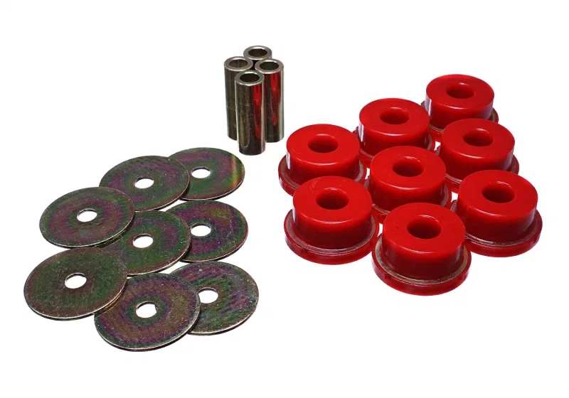 Energy Suspension 19.4102R, 05-09 Subaru Legacy Rear Subframe Bushing Set - Red