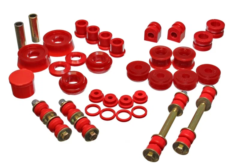Energy Suspension 5.18114R, 03-05 Dodge SRT-4 FWD Red Hyper-flex Master Bushing Set