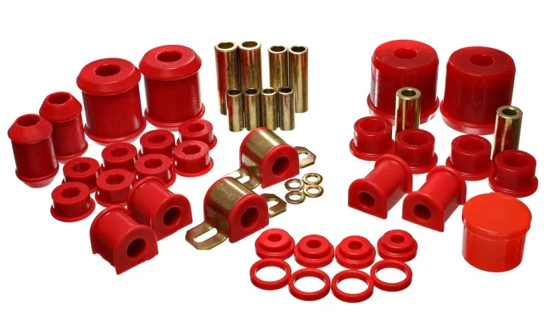 Energy Suspension 5.18110R, 00-1/01 Mitsubishi Eclipse FWD Red Hyper-flex Master Bushing Set