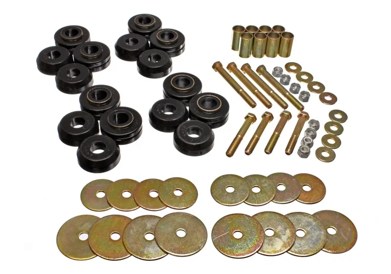 Energy Suspension 4.4110G, Bronco Body Mount W/Hardware - Black