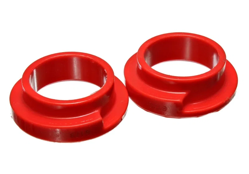 Energy Suspension 9.6119R, Universal 2 1/8in ID 2 1/2in OD 5/8in H Red Coil Spring Isolators (2 per set)