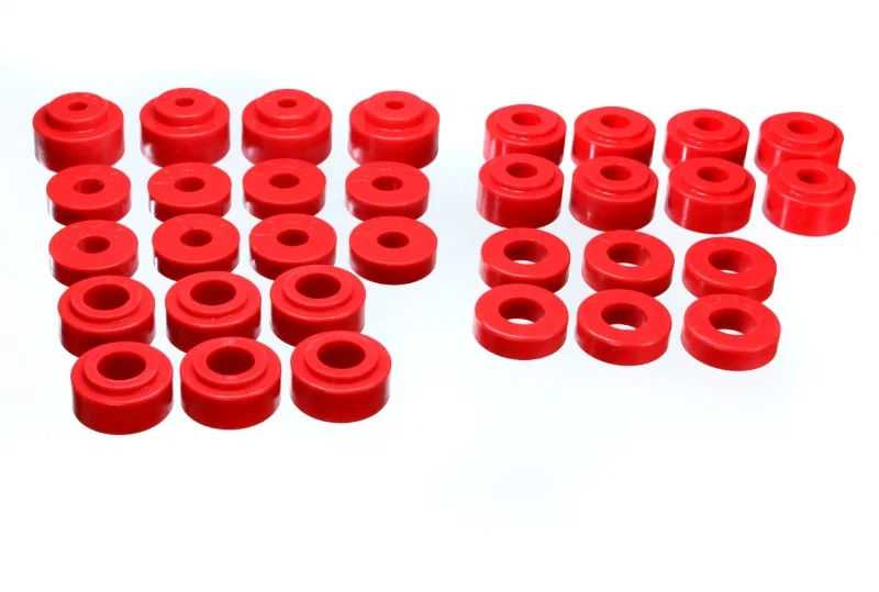 Energy Suspension 3.4115R, GM Body Mount Set - Red for Chevrolet Chevelle