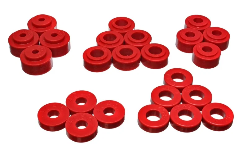 Energy Suspension 3.4113R, GM Body Mount Set - Red for Chevrolet El Camino