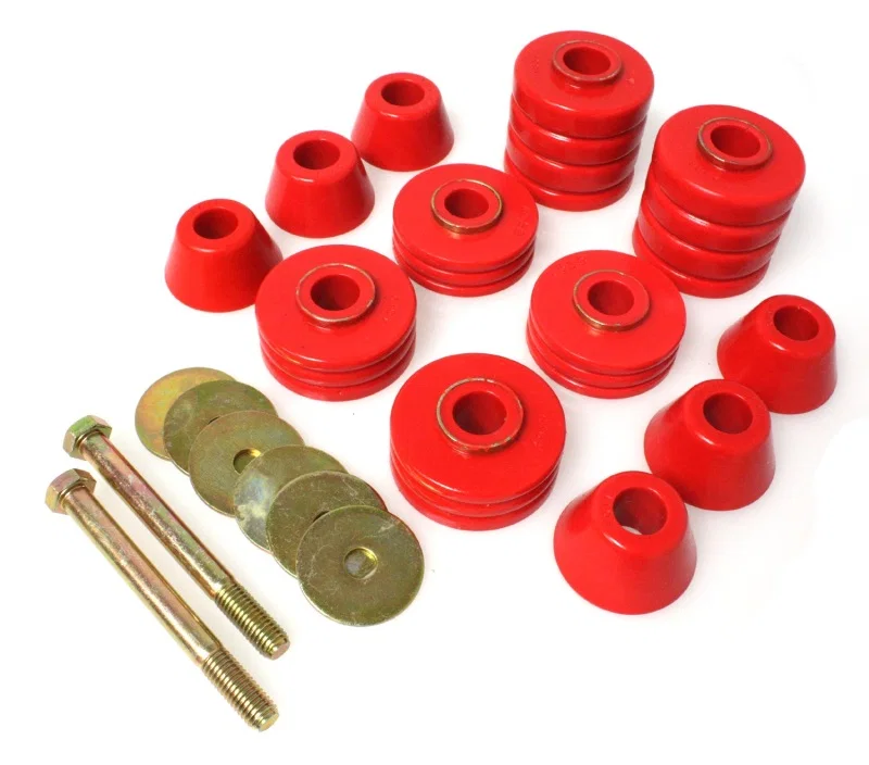 Energy Suspension 3.4103R, GM Body Mounts - Red