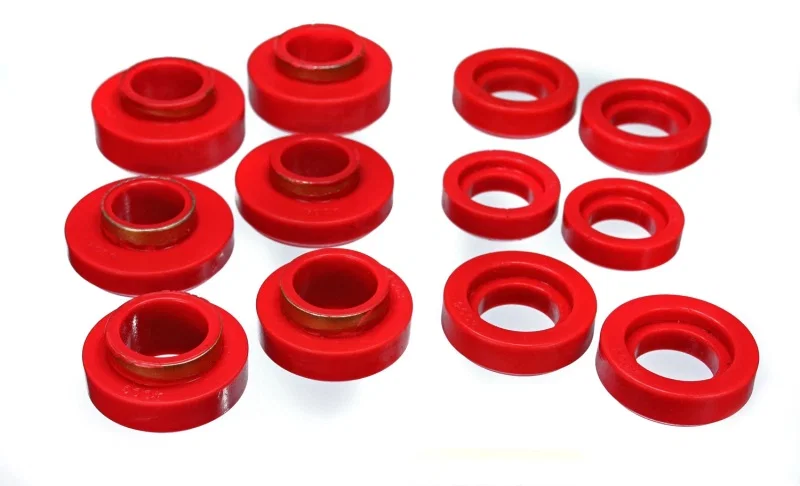 Energy Suspension 3.4101R, GM Red Body to Frame Mount and Radiator Support Bushing Set