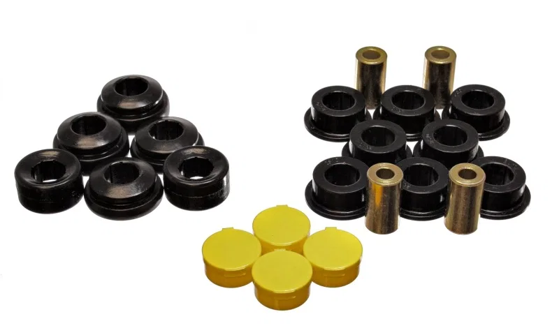 Energy Suspension 16.3118G, 01-05 Honda Civic/CRX / 02-05 Civic Si Black Rear Control Arm Bushing Set