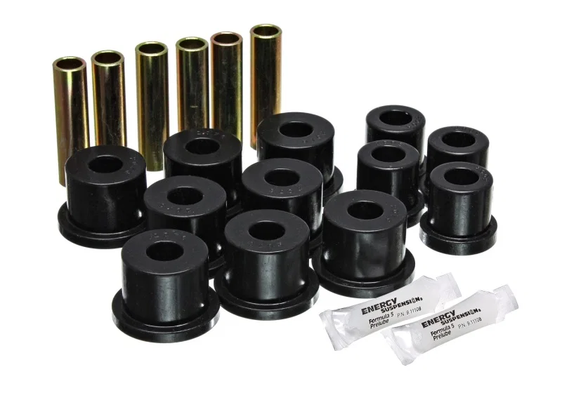 Energy Suspension 3.2117G, GM Rear Spring & Shackle - Black for Chevrolet K30