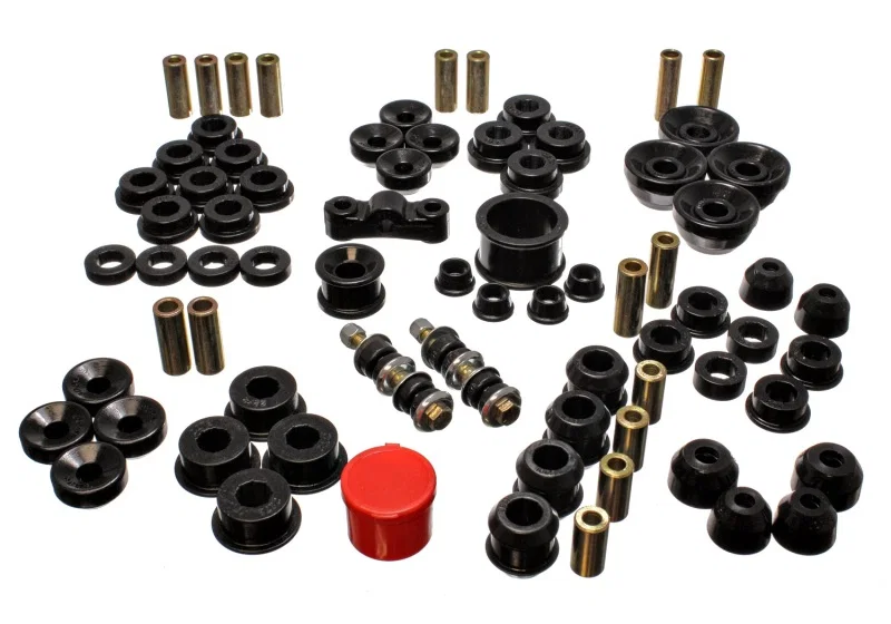 Energy Suspension 16.18104G, 90-93 Acura Integra Black Hyper-Flex Master Bushing Set