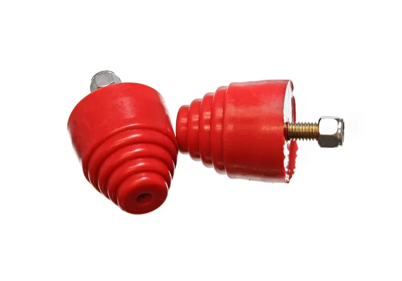 Energy Suspension 9.9101R, All Purpose Red Bump Stop Set 2 1/8 inch Tall / 2 inch dia. (2 per set) for Audi
