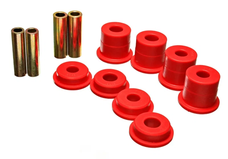 Energy Suspension 4.4116R, Ford Rear Subframe Bushing Set - Red