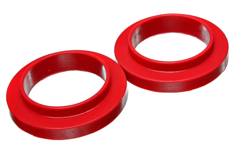 Energy Suspension 9.6120R, Universal 3 3/4in ID 25 7/16in OD 3/4in H Red Coil Spring Isolators (2 per set)