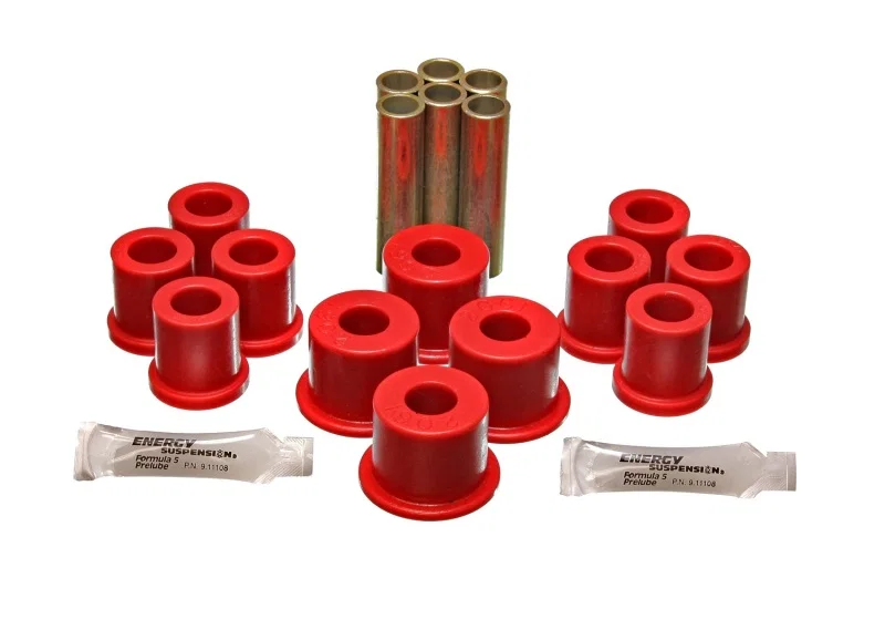 Energy Suspension 4.2117R, Ford 4 Wd Front Spring Bushing Set - Red