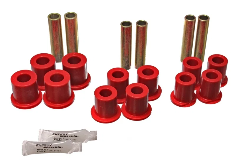 Energy Suspension 4.2140R, Spring Bushings - Red for Ford