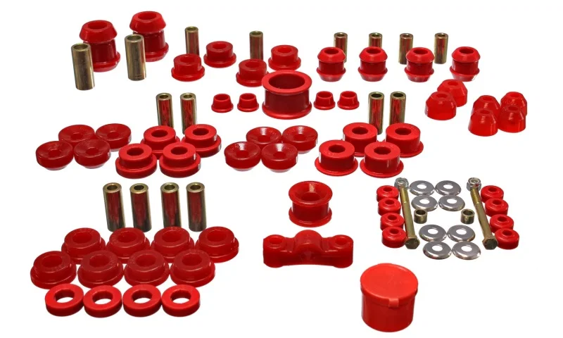 Energy Suspension 16.18105R, 94-01 Acura Integra (except Type R) Red Hyper-Flex Master Bushing Set