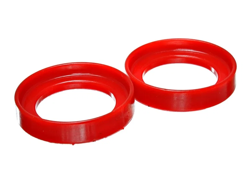 Energy Suspension 16.6104R, 96-00 Honda Civic/CRX / 99-00 Honda Civic Si Red Front Coil Spring Isolator Set