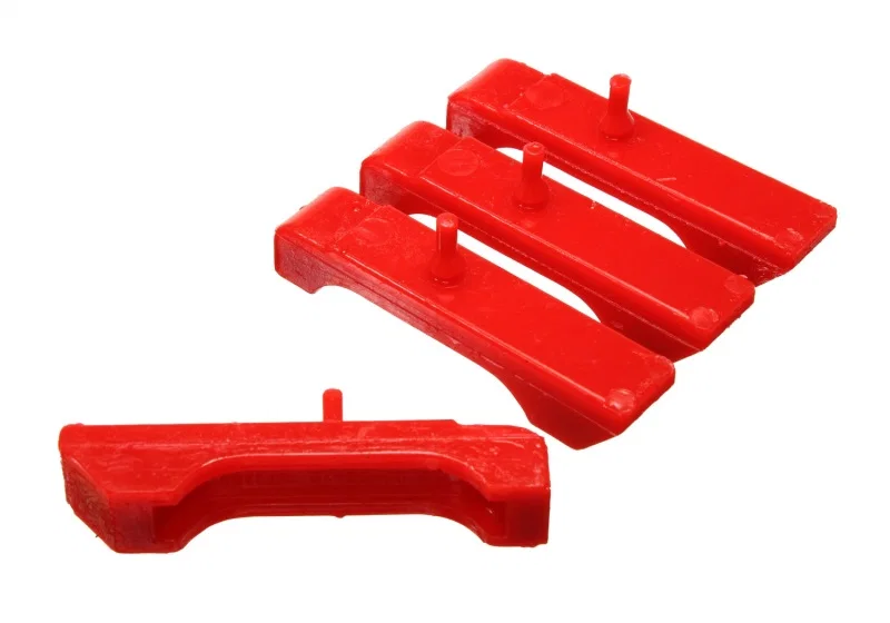 Energy Suspension 3.6117R, GM SBC Red Radiator Isolator Pad Set - 3 Row