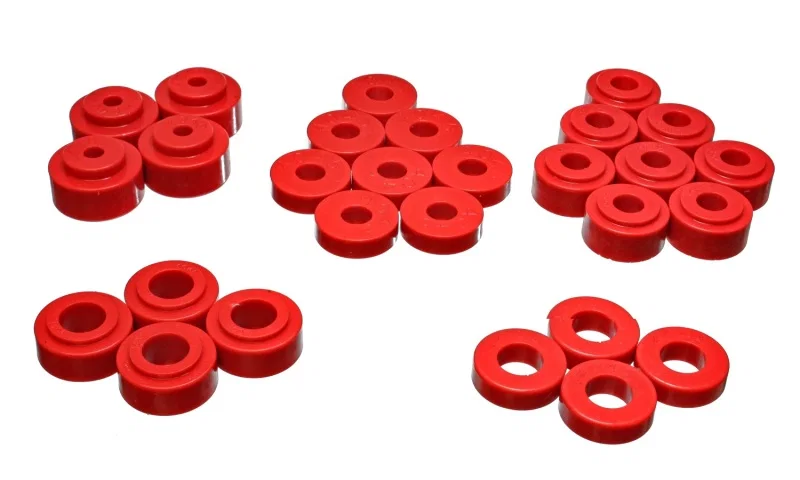 Energy Suspension 3.4114R, GM Body Mount Set - Red for Chevrolet Chevelle