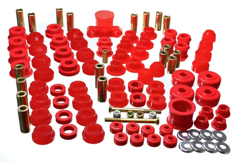 Energy Suspension 16.18102R, 88-91 Honda Civic/CRX Red Hyper-Flex Master Bushing Set