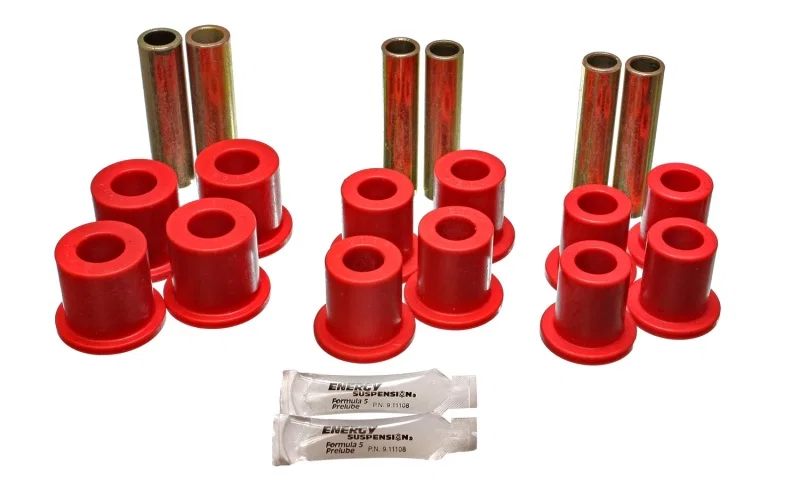 Energy Suspension 4.2120R, Ford 4 Wd Front Spring Bushing Set - Red