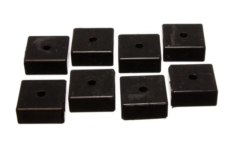 Energy Suspension 9.9535G, Pad - Soft - 2-1/16in SQ x 3/8in ID x 15/16in H - Black