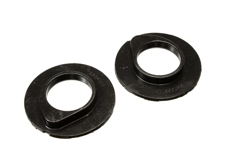 Energy Suspension 4.9108G, 90-96 Ford F-150/Ford Bronco Front Coil Spring Isolator Set - Black