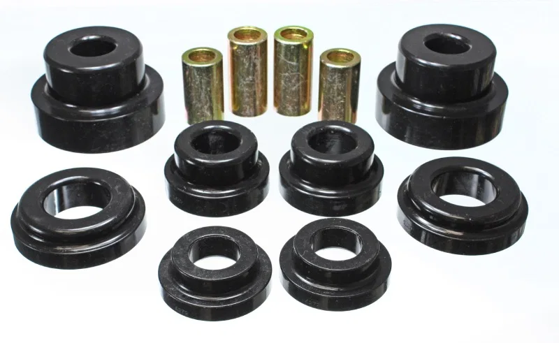 Energy Suspension 3.4169G, 10 Chevy Camaro Black Rear Sub-Frame Mount Replacement Bushing Set