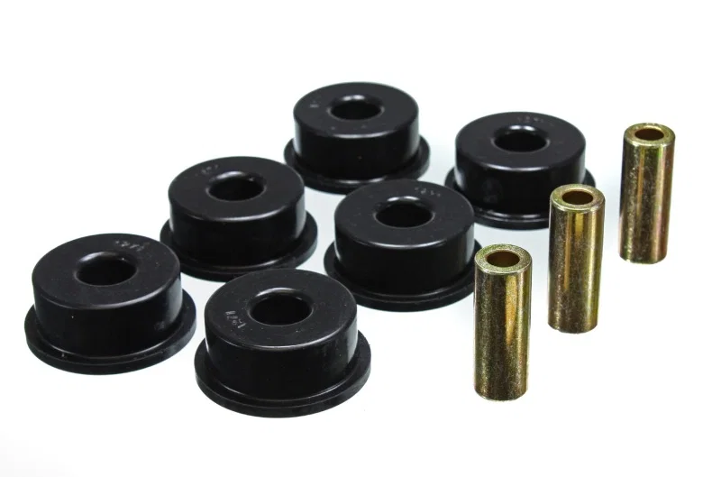 Energy Suspension 3.1153G, 10 Chevy Camaro Black Rear Differential Carrier Bushing Set