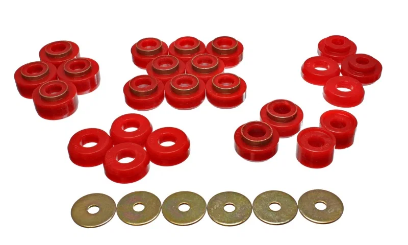 Energy Suspension 3.4145R, GM Body Mount - Red for Chevrolet