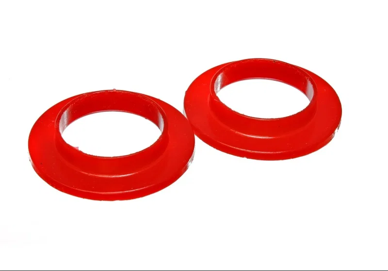 Energy Suspension 9.6103R, Universal 2 3/16in ID 3 1/2in OD 11/16in H Red Coil Spring Isolators (2 per set)