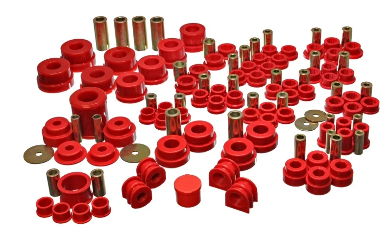 Energy Suspension 7.18108R, 02-09 Nissan 350Z / 03-07 Infiniti G35 Coupe Red Hyper-Flex Master Bushing Set