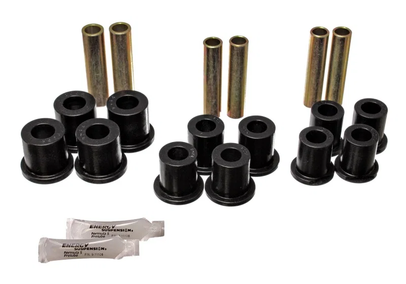 Energy Suspension 4.2140G, Spring Bushings - Black for Ford