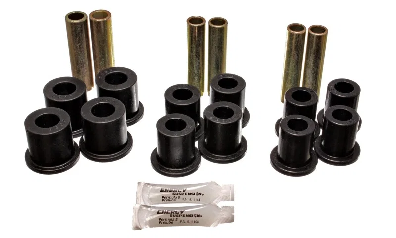 Energy Suspension 4.2120G, Ford 4 Wd Front Spring Bushing Set - Black
