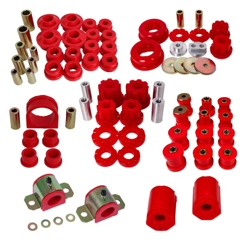 Energy Suspension 8.18117R, 01-05 Lexus IS300 Hyper-Flex Master Bushing Set - Red