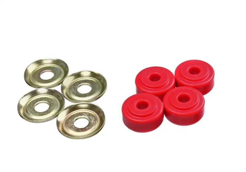 Energy Suspension 9.8177R, Red Shock Tower Bushing Set 7/8in Nipple 3/8in ID 1-1/4in OD