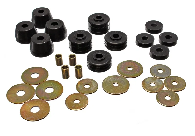 Energy Suspension 5.4101G, D100-300 2&4Wd Body Mounts - Black for Dodge