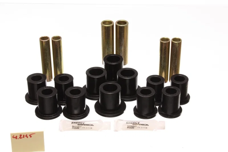 Energy Suspension 4.2145G, Ford Rear Spring Bushing Set Complete - Black