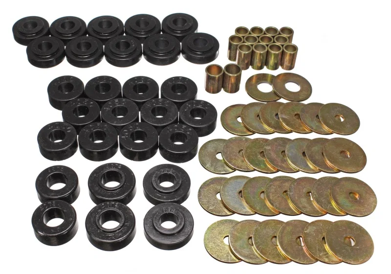 Energy Suspension 3.4111G, GM Body Mount Set - Black