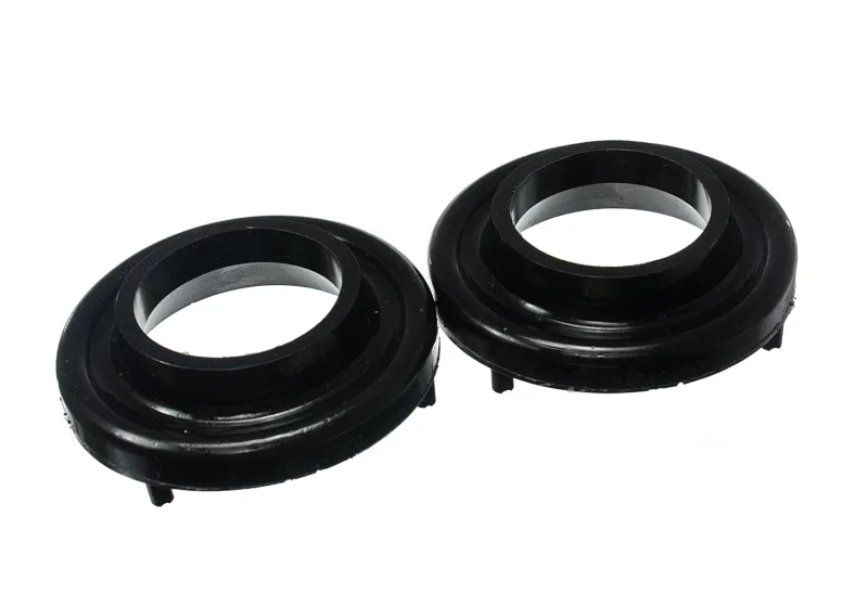 Energy Suspension 2.6114G, Front Spring Isolator Set - Black for Jeep Wrangler