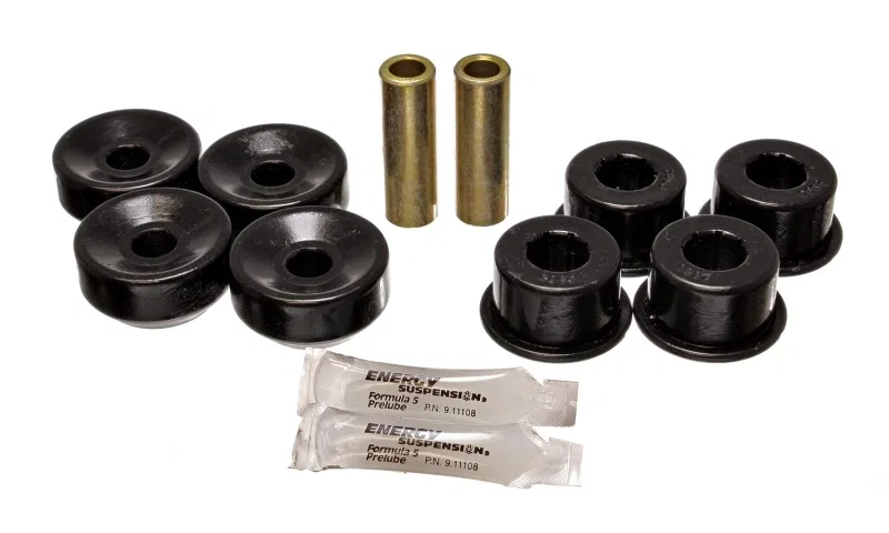 Energy Suspension 16.8108G, 92-01 Prelude Black Rear Shock Upper and Lower Bushing Set